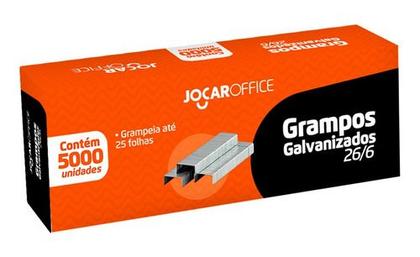 Imagem de Grampo Galvanizado 26/6 Cx/5000 Und Jocar Office