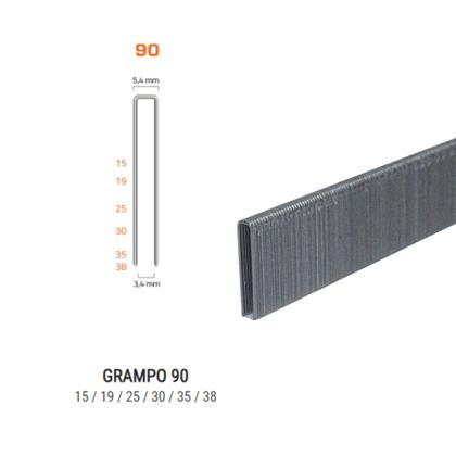 Imagem de Grampo Industrial Airfix 90/30 - Caixa C/ 7.770Un