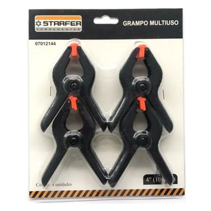 Imagem de Grampo Multiuso 4" 4pçs 7012144 Starfer  