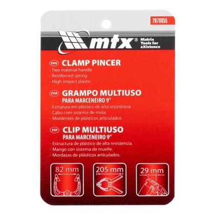 Imagem de Grampo Multiuso Marceneiro 9" Abertura 82mm 2078855 MTX