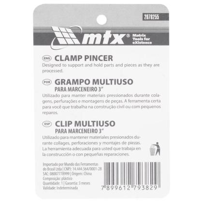 Imagem de Grampo Multiuso para Marceneiro 3 POL Reforçado 2078255 MTX
