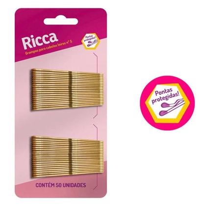 Imagem de Grampo Para Cabelos Loiros Nº 5 Ricca Cód.341