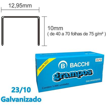 Imagem de Grampo para Grampeador 23/10 Galvanizado 5000 Grampos