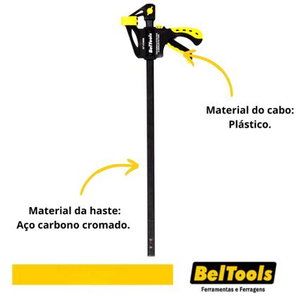 Imagem de Grampo Sargento 18 Aperto Rápido 450mm Beltools