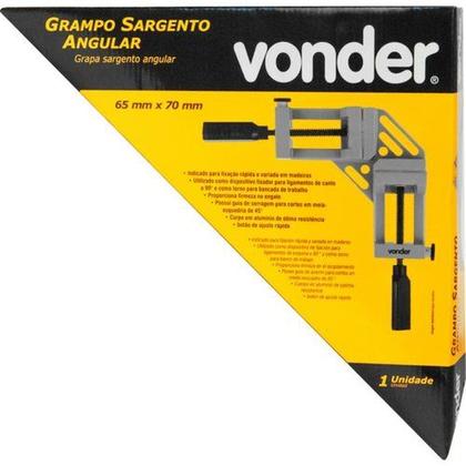 Imagem de Grampo Sargento Angular 65mm x 70mm   Vonder