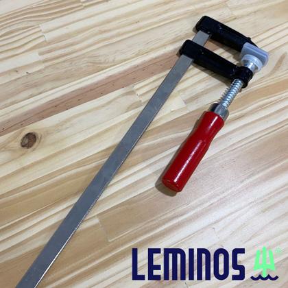 Imagem de Grampo Sargento Para Marceneiro 12pol. 300mm Tipo F Revestido em Niquel Leminos