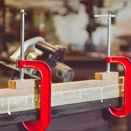 Imagem de Grampo Sargento Tipo C 2 3 4 5 6 8 10 Polegadas Marcenaria Metal Profissional Carpintaria Marcenaria