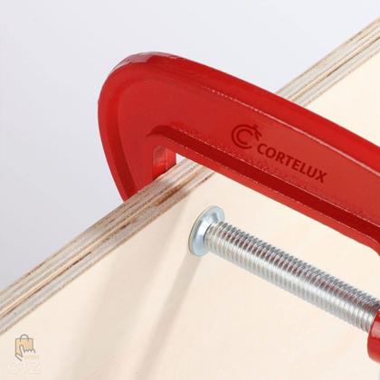 Imagem de Grampo Sargento Tipo C 2 3 4 5 6 8 10 Polegadas Marcenaria Metal Profissional Carpintaria Marcenaria