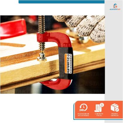 Imagem de Grampo Sargento Tipo C Marceneiro Carpinteiro 4 Polegadas