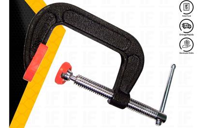 Imagem de Grampo Sargento Tipo C Nº5 125x130x225 Mm - Mtx