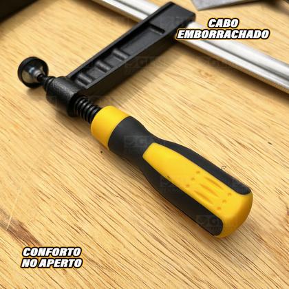 Imagem de Grampo Sargento Tipo F Profissional Marceneiro 100 X 300 Mm