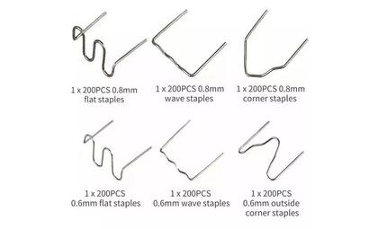 Imagem de Grampo Solda Para-choque Reparo Plástico Automóvel 1200 Pcs