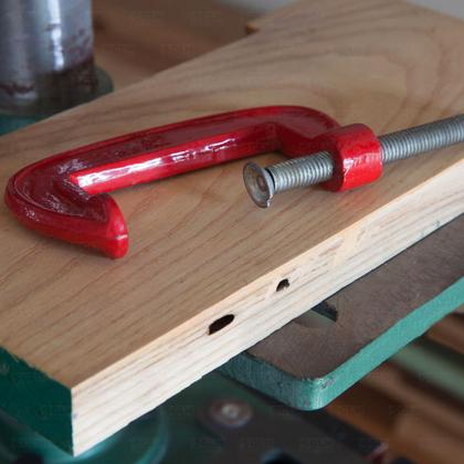 Imagem de Grampo Tipo C Leve Jogo P/ Marceneiro Kit 3 Peças 1, 2 E 3''