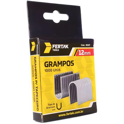 Imagem de Grampos 12mm Tipo U Para Grampeador de Pressão Com 1000 Un  Fertak