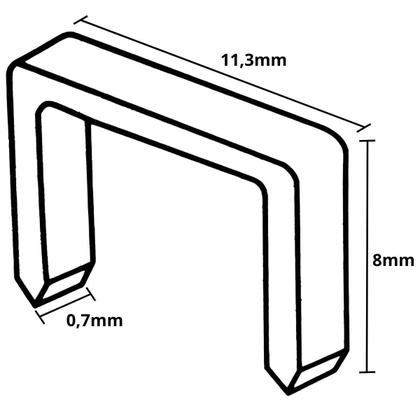 Imagem de Grampos 8Mm Tipo Reto Grampeador De Pressão Com 10000 Un