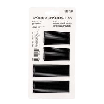 Imagem de Grampos Para Cabelo ProArt N5 e N7 Preto