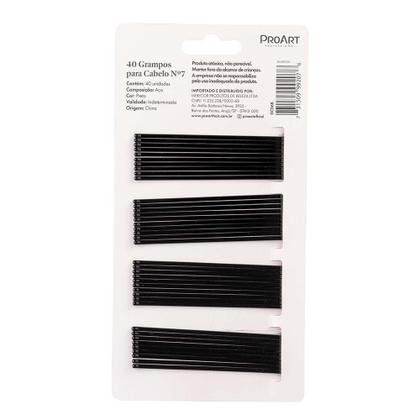 Imagem de Grampos Para Cabelo ProArt N7 Preto