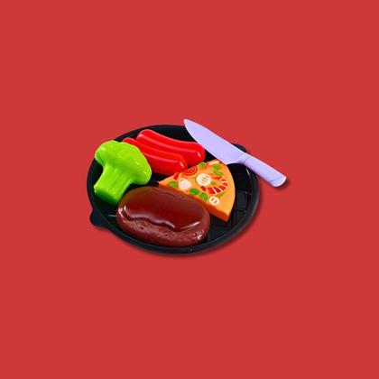 Imagem de Grande Cozinha Infantil Vermelha Star Forno Pia E Acessórios