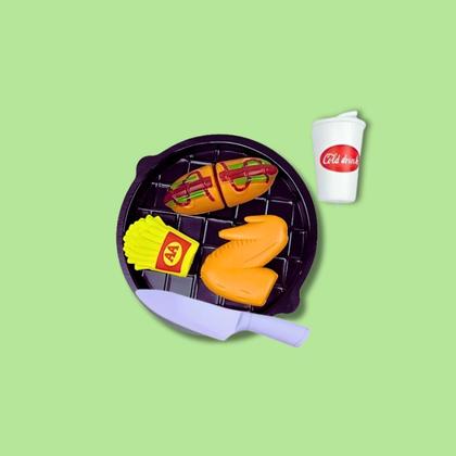 Imagem de Grande Cozinha Infantil Vermelha Star Forno Pia E Acessórios