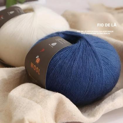 Imagem de Grande Pacote De 500g De Fio De Lã Fina De Cashmere Para Tricô Artesanal DIY, Suéteres Quentes,