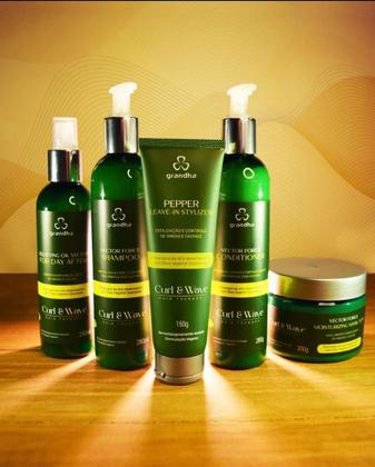 Imagem de Grandha Vector Force Cacho E Crespos Novo Kit Completo C/ 5 