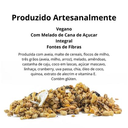 Imagem de Granola Artesanal Premium Com Melado Frutas E Castanhas 500g