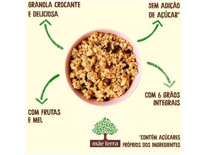 Imagem de Granola Mãe Terra Integral Sem Açúcar - Frutas e Mel 800g