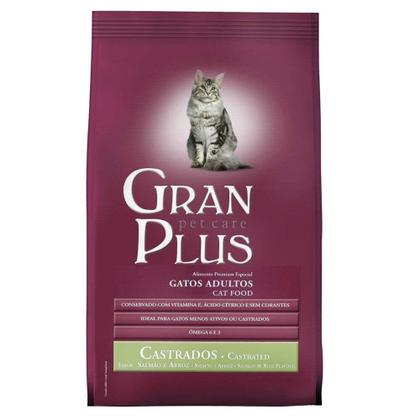 Imagem de GranPlus Gatos Adultos Castrados Sabor Salmão e Arroz - 10Kg - Gran Plus