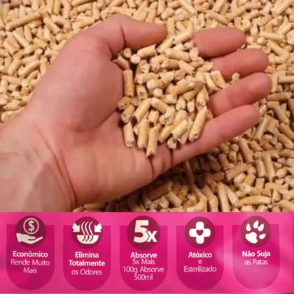 Imagem de Granulado de madeira para gatos 10kgs ipetwoods