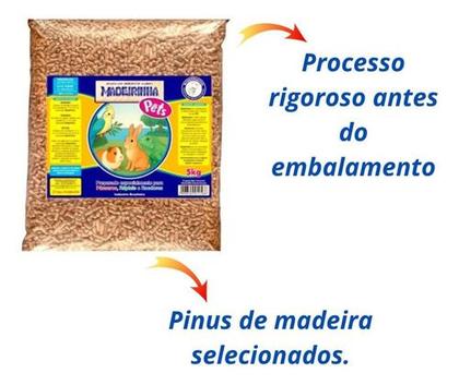 Imagem de Granulado Madeira Coelho Porquinho India Granulado Roedores