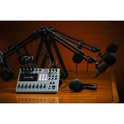 Imagem de Gravador de podcast zoom podtrak p8 multitrack portátil