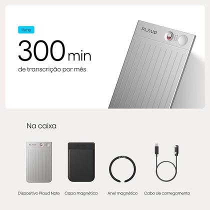 Imagem de Gravador de voz digital Plaud Gravador Tradutor Not do 64 GB