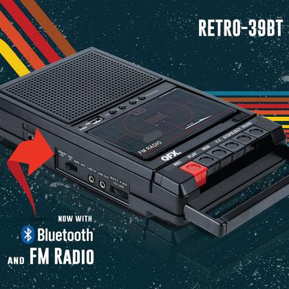 Imagem de Gravador Portátil de Fitas Cassete USB QFX RETRO-39 - Estilo Retro