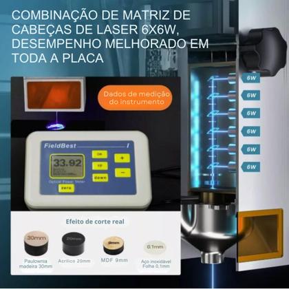 Imagem de Gravadora Laser Atomstack A30 / X30 Pro 160w Metal Bivolt