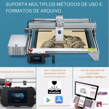 Imagem de Gravadora Laser Atomstack A30 / X30 Pro 160w Metal Bivolt
