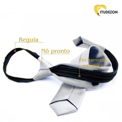 Imagem de Gravat Slim Social Com Nó Pronto E zíper Infantil RN a 6 Anos