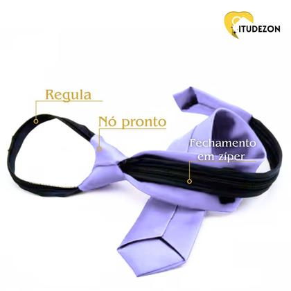 Imagem de Gravat Slim Social Com Nó Pronto E zíper Infantil RN a 6 Anos