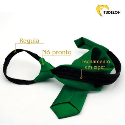 Imagem de Gravat Slim Social Com Nó Pronto E zíper Infantil RN a 6 Anos