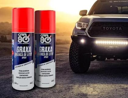Imagem de Graxa Branca Spray Car-80 300ml de lítio náutica automotiva