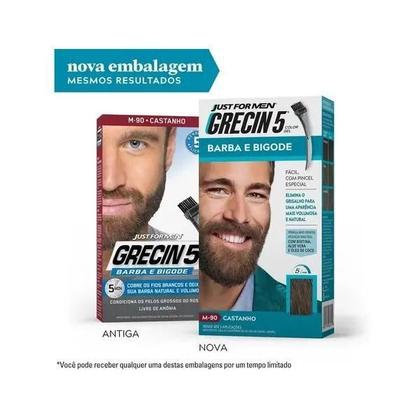 Imagem de Grecin 5 Color Gel Barba E Bigode Castanho M-90