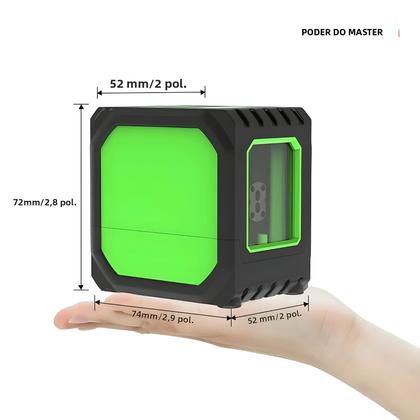Imagem de Green Beams HILDA 2 Linhas Mini Nível Laser Autonivelante Com Carregamento USB Horizontal Vertical
