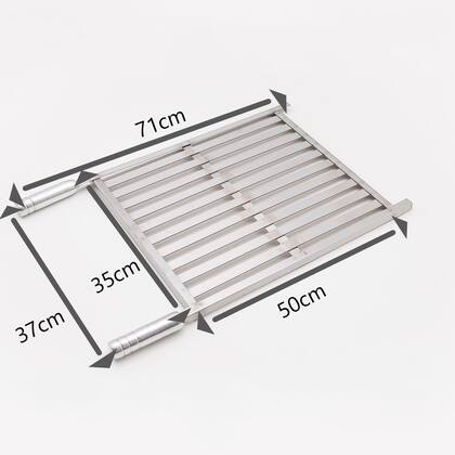 Imagem de Grelha de Inox Barra Chata 35x50cm - ArteInoxx