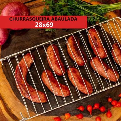 Imagem de Grelha Dobrável Abaulada Para Churrasqueira 28x80cm