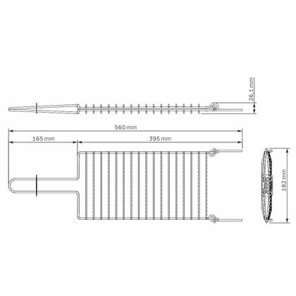 Imagem de Grelha Dupla em Aço Inox Abre e Fecha para Churrasqueira Churrasco Tramontina 31x18cm