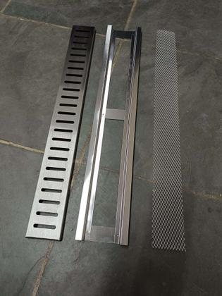 Imagem de Grelha Inox 10x60 Inox 304 com Aro e Tela Anti Insetos