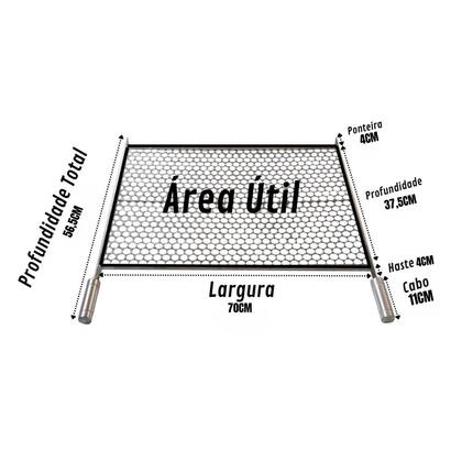 Imagem de Grelha Moeda Inox Chapa Grossa C/ Ponta 7037,5 Churrasco