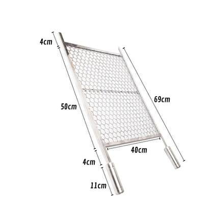 Imagem de Grelha Moeda Inox Chapa Grossa C Ponta 70x40 G400 Churrasco