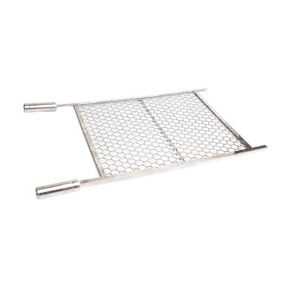 Imagem de Grelha Moeda Inox Chapa Grossa C Ponta 70x40 G400 Churrasco