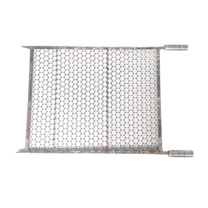 Imagem de Grelha Para Churrasco 60x60 De Inox - Grelha Moeda Profunda