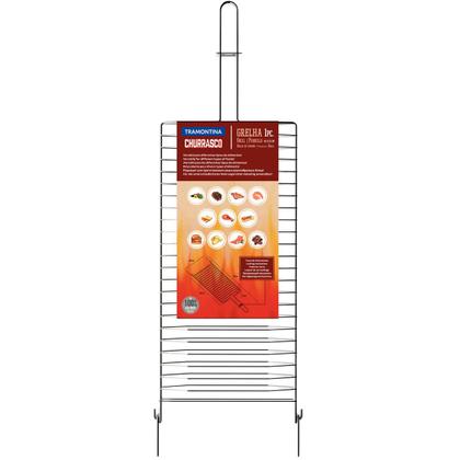 Imagem de Grelha para Churrasqueira Churrasco Tramontina em Aço Inox 42x23cm